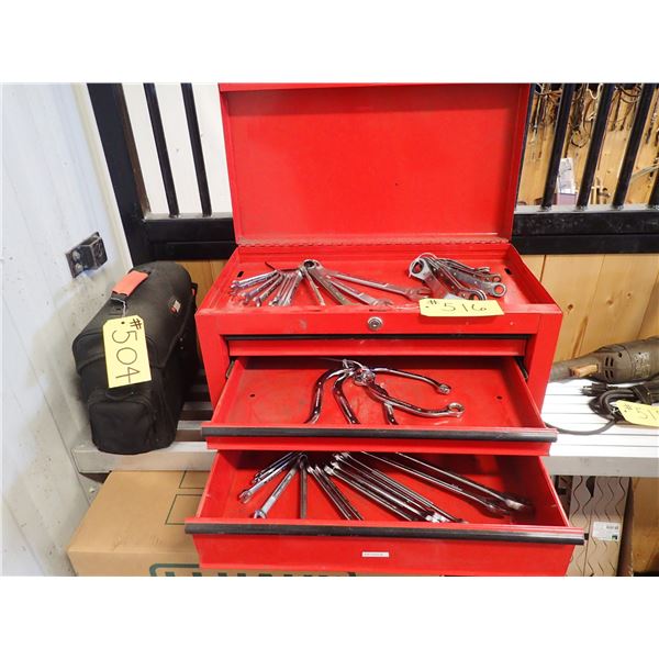 2-DRAWER TOOLBOX COMPLETE WITH WRENCHES