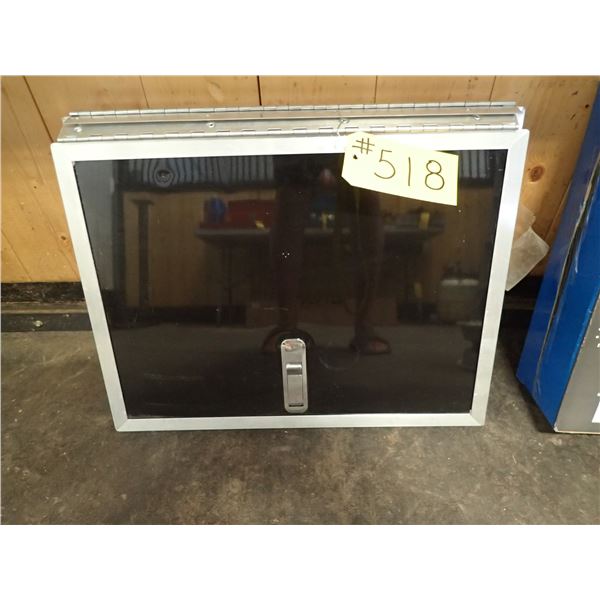 2 - DOORS WITH PIANO HINGES & LATCHES APPROX 19 1/2“ X 14 1/2“ X 1”