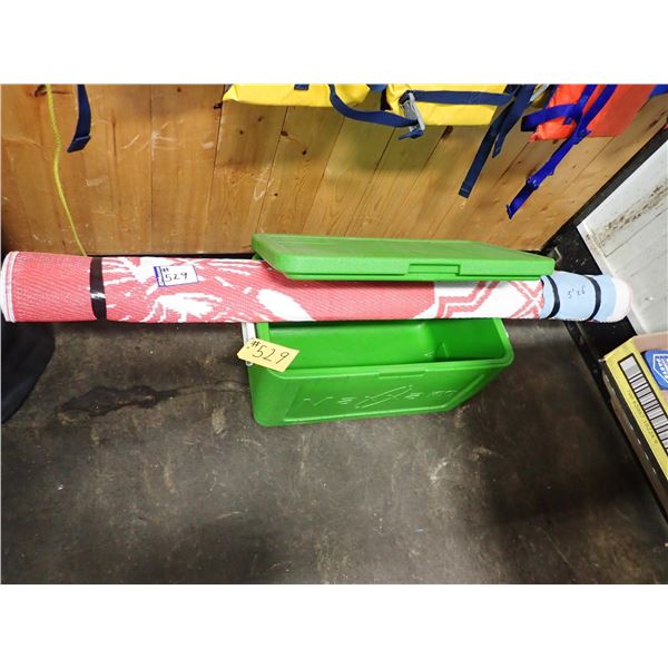 COOLER & RV MAT (APPROXIMATELY 5‘ X 6‘)