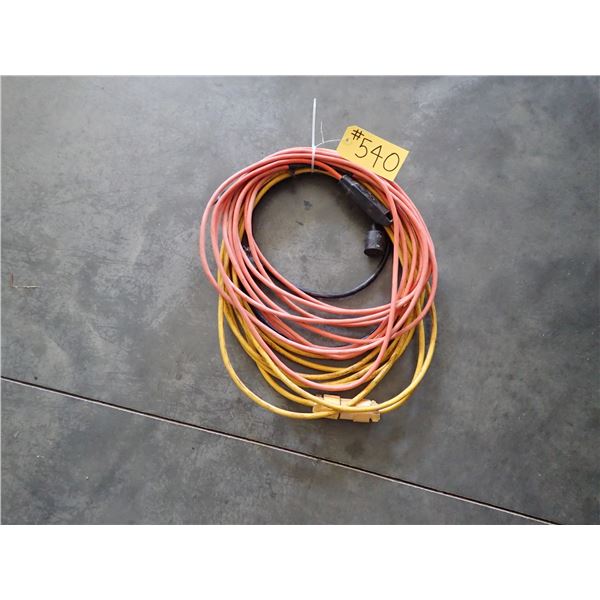 3 - EXTENSION CORDS VARIOUS LENGTHS