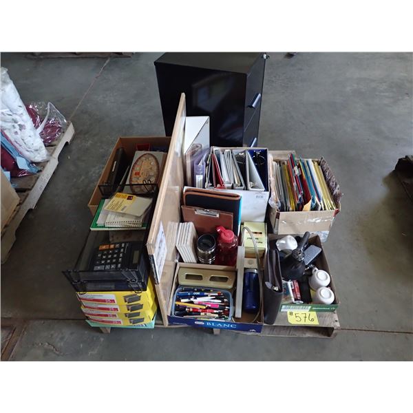 PALLET OF OFFICE SUPPLIES & EQUIPMENT