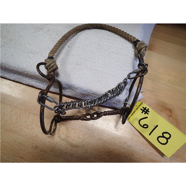 BARREL RACING BIT, ROPE NOSE, SLIDING GAG, SHORT SHANK, 5" MOUTH PIECE