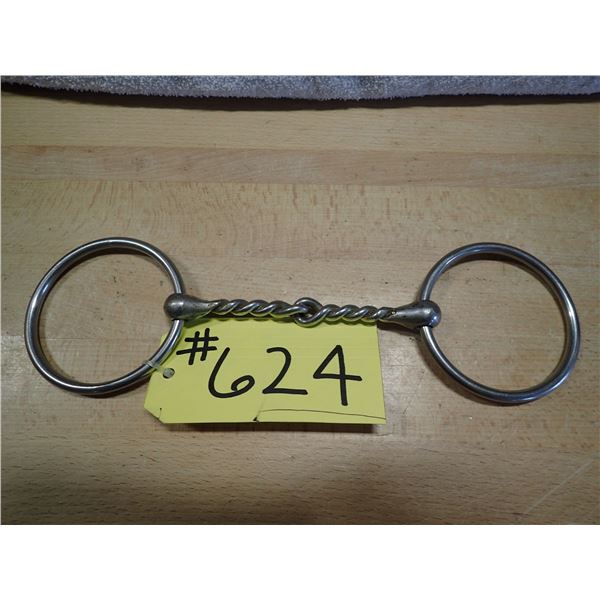 LOOSE RING SNAFFLE BIT, TWISTED WIRE, 5"