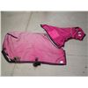 Image 1 : HORSE SHEET & HOOD, SIZE 76” (REPAIRED, SMALL HOLES & FADED)