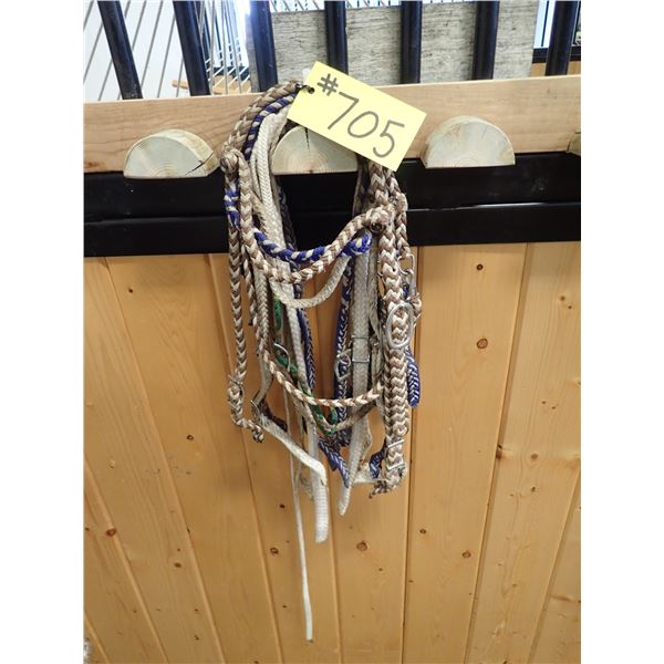 APPROX 7 BRAIDED NYLON HEAD STALLS