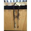 Image 1 : LEATHER HEADSTALL, BARREL RACING REINS, TWISTED WIRE TIE DOWN