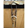 Image 1 : LEATHER HEADSTALL, BARREL RACING REINS, TIE DOWN