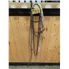Image 1 : LEATHER HEADSTALL, BARREL RACING REINS, BREAST COLLAR, WHIP, OVER& UNDER