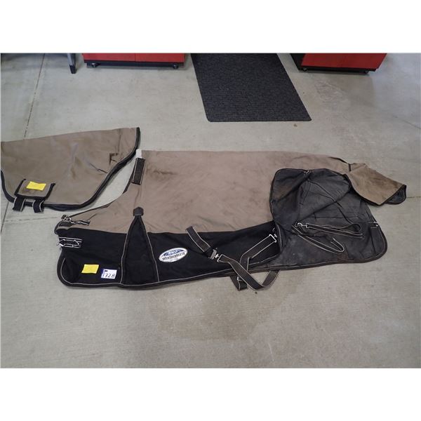 WEATHERBEETA WINTER HORSE BLANKET & NECK PIECE, SIZE 78