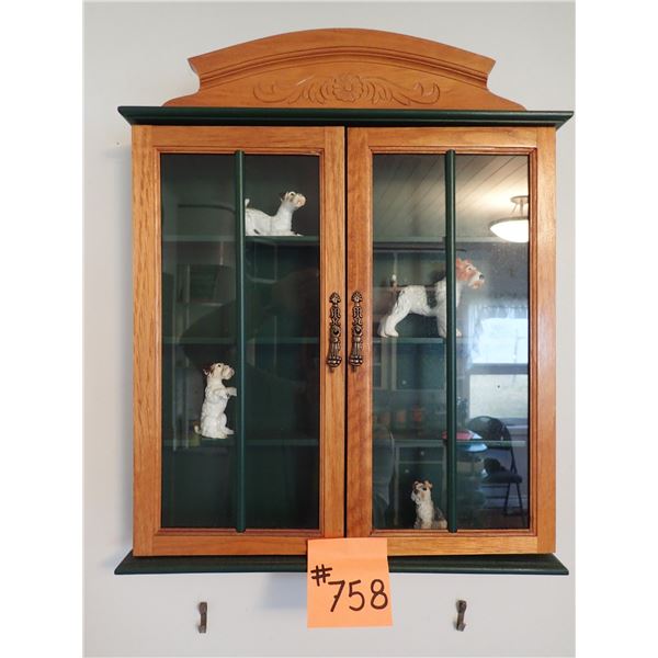 DISPLAY CABINET APPROX. 17” WIDE X 21” HIGH