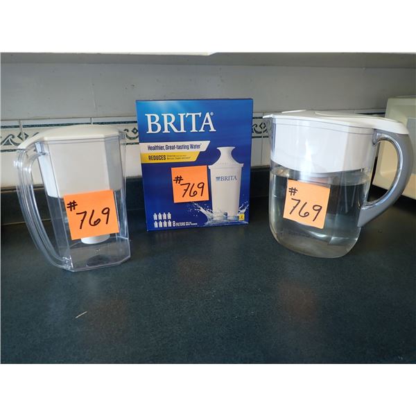 8 - BRITA FILTERS, NEW & CONTAINERS