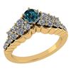 Image 1 : Certified 0.95 Ctw Treated Fancy Blue Diamond I1/I2 And