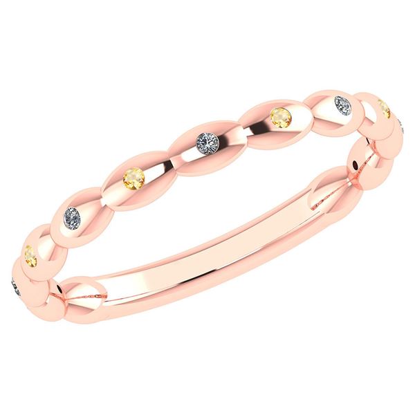 Certified 0.05 Ctw Fancy Yellow Diamond 18k Yellow Gold