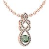 Image 1 : Certified 1.26 Ctw Green Amethyst And Diamond VS/SI1 Ne