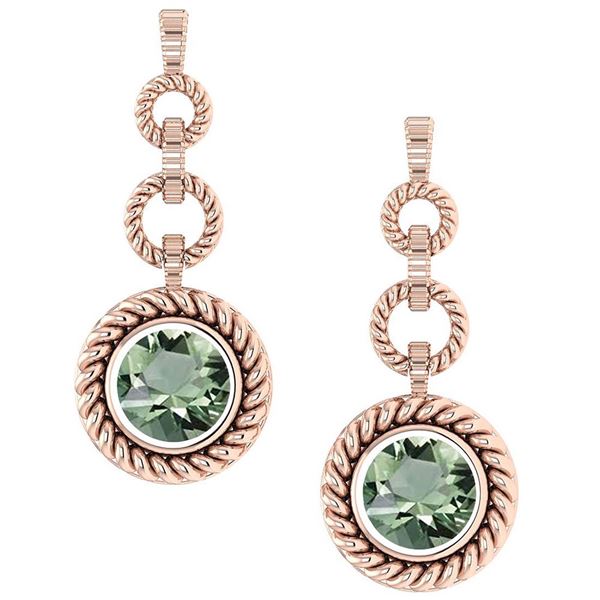 Certified 5.00 Ctw Green Amethsyt Wedding/Engagement St