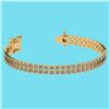 Image 1 : Certified 1.50 Ctw SI2/I1 Diamond 14K Yellow Gold 2 Row