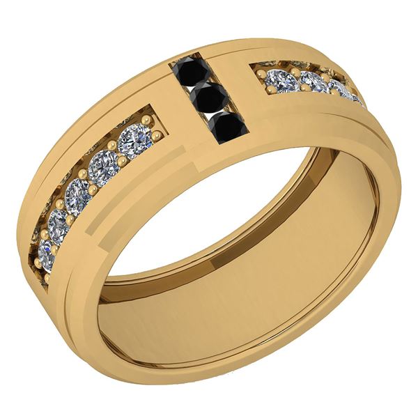 Certified 0.35 Ctw SI2/I1 Treated Fancy Black & White D