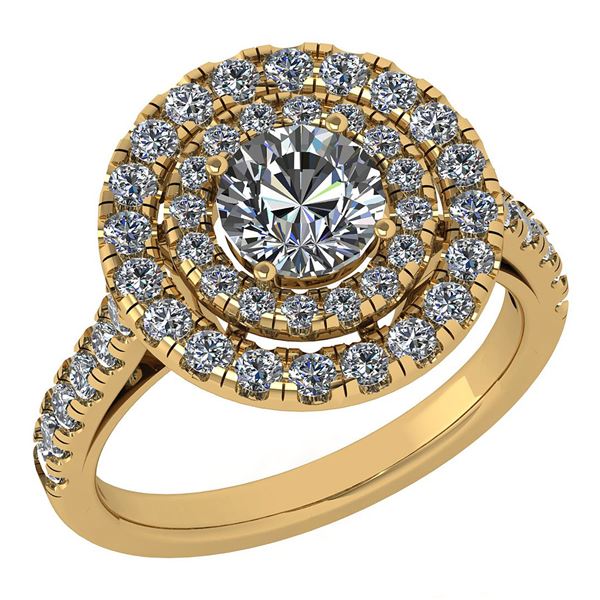 Certified 1.99 Ctw Diamond Wedding/Engagement Style 14K