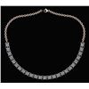 Image 1 : Certified 18.75 Ctw Diamond Necklace For Ladies 14K Ros