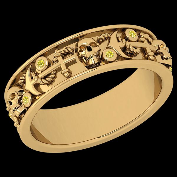 Certified 0.05 Ctw I2/I3 Treated Fancy Yellow Diamond 1