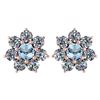 Image 1 : Certified 1.86 Ctw Aquamarine And Diamond 14k Rose Gold