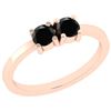 Image 1 : Certified 0.50 Ctw Treated Fancy Black Diamond I2/I3 10