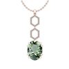 Image 1 : Certified 22.71 Ctw I2/I3 Green Amethyst And Diamond 14