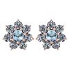 Image 1 : Certified 1.86 Ctw Aquamarine And Diamond 18K Rose Gold