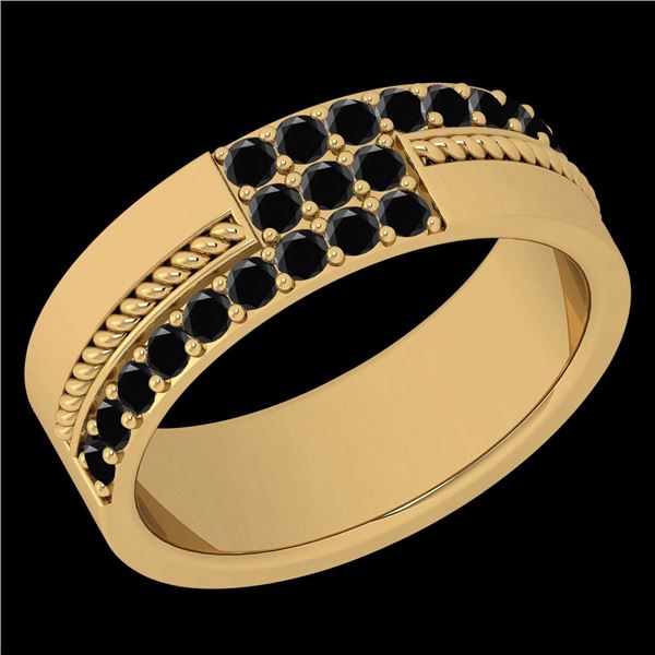 Certified 0.52 Ctw I2/I3 Treated Fancy Black Diamond 14