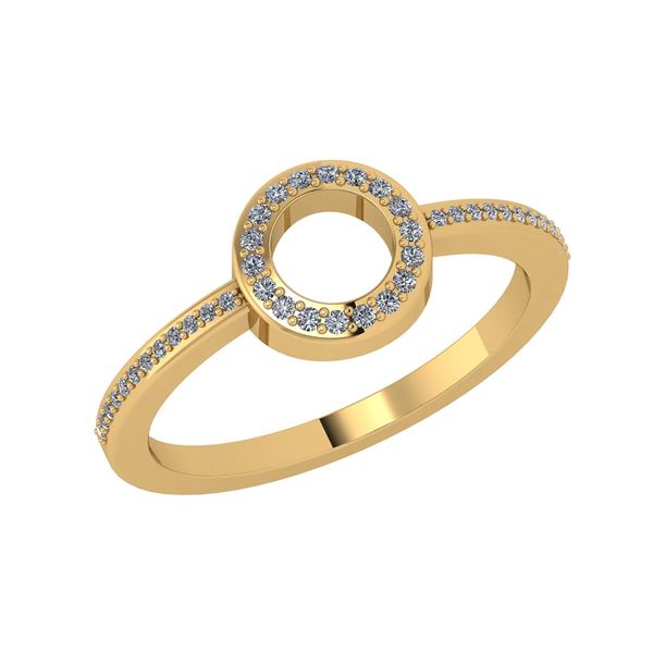 Certified 0.22 Ctw Diamond Engagement /Wedding 14K Yell