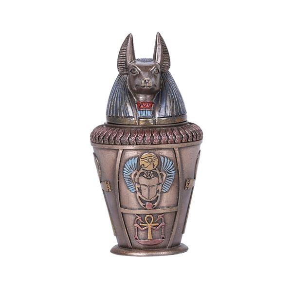EGYPTIAN CANOPIC JAR DUAMUTEF