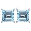 Image 1 : Certified 11.24 Ctw Genuine Blue Topaz 14K White Gold S