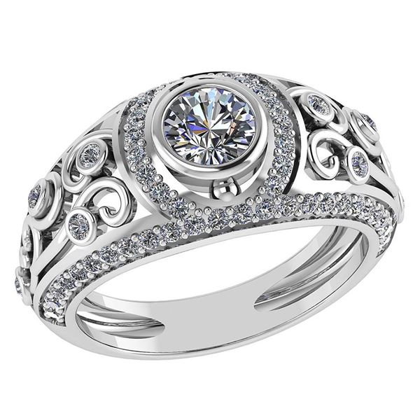 Certified 1.84 Ctw Diamond Wedding/Engagement 14K White