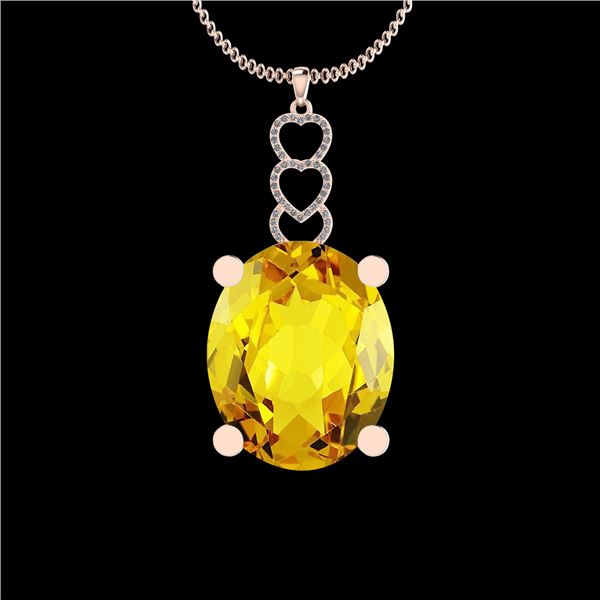 Certified 116.22 Ctw I2/I3 Lemon Topaz And Diamond 10K
