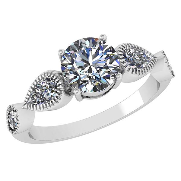 Certified 1.81 Ctw Diamond Wedding/Engagement Style 14K
