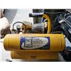 Image 2 : Power fist 2 HP oiless dual tank 4 gallon compressor, Skil saw and hose attachment