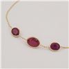 Image 2 : NEW 10KT YELLOW GOLD GENUINE RUBY BRACELET W/ APPRAISAL W/ APPRAISAL $950