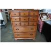 Image 2 : MAPLE 5 DRAWER CHEST OF DRAWERS - 30.5 INCHES WIDE X 41.5 TALL X 18 DEEP