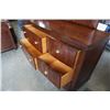 Image 8 : SOLID WOOD 9 DRAWER DRESSER WITH MIRROR - 68.5 INCHES WIDE X 5 FOOT TALL X 22 INCHES DEEP