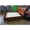Image 8 : SOLID WOOD KINGSIZE SLEIGH BED FRAME