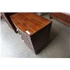 Image 8 : PAIR OF SOLID WOOD 3 DRAWER BEDSIDE CHESTS - 35 INCHES WIDE X 33.5 TALL X 20.5 DEEP