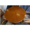 Image 2 : RATTAN 5 PIECE DINING SET - TABLE 42 INCH DIAMETER X 30 TALL