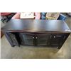 Image 2 : DARK ESPRESSO TV STAND - 55 INCHES WIDE X 25 TALL X 20 DEEP