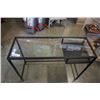 Image 2 : BLACK IKEA GLASSTOP DESK - 39.5 INCHES WIDE X 29 TALL X 14.5 DEEP