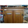 Image 2 : PINE CABINET - 74 INCHES TALL, 3 FOOT WIDE, 18 INCHES DEEP
