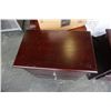 Image 2 : PAIR OF 2 DRAWER MAHOGANY FINISH NIGHTSTANDS - 27 INCHES WIDE X 28.5 TALL X 17 DEEP