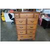 Image 1 : VILAS MAPLE 5 DRAWER CHEST OF DRAWERS - 33 INCHES WIDE X 4 FOOT TALL X 18 INCHES DEEP