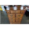 Image 2 : VILAS MAPLE 5 DRAWER CHEST OF DRAWERS - 33 INCHES WIDE X 4 FOOT TALL X 18 INCHES DEEP