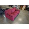 Image 2 : RED UPHOLSTERED LOVESEAT