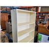 Image 2 : OFF WHITE STORAGE SHELF - 29.5 INCHES WIDE X 69.5 INCHES TALL X 9 DEEP